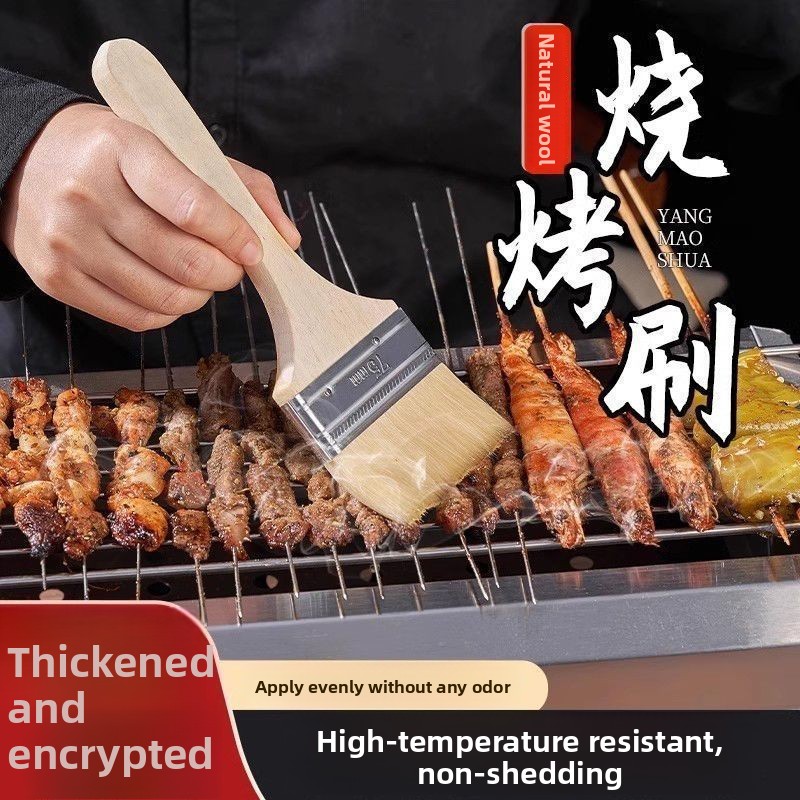 Commercial Kitchen Products - Sikat Wol Gagang Kayu Bulu Lembut