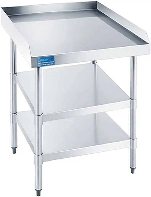 Commercial Kitchen Backsplash - Meja Kerja Komersial dengan Pelindung Belakang