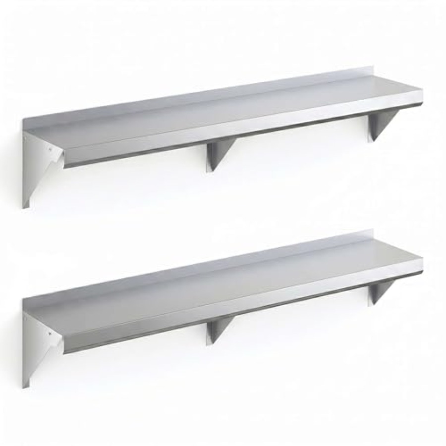 Commercial Kitchen Backsplash - Rak dinding dapur komersial: baja galvanis,