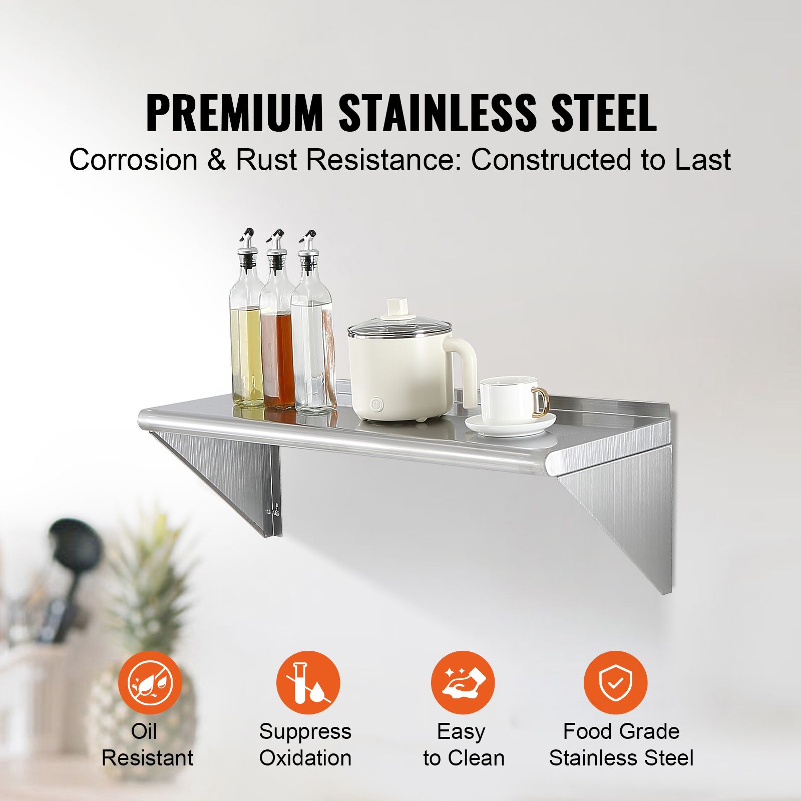 Commercial Kitchen Wall Shelves - Rak Baja Tahan Karat 12
