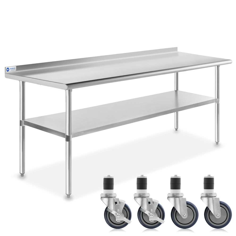 Commercial Kitchen Backsplash - Meja Stainless Steel 72 inci. x