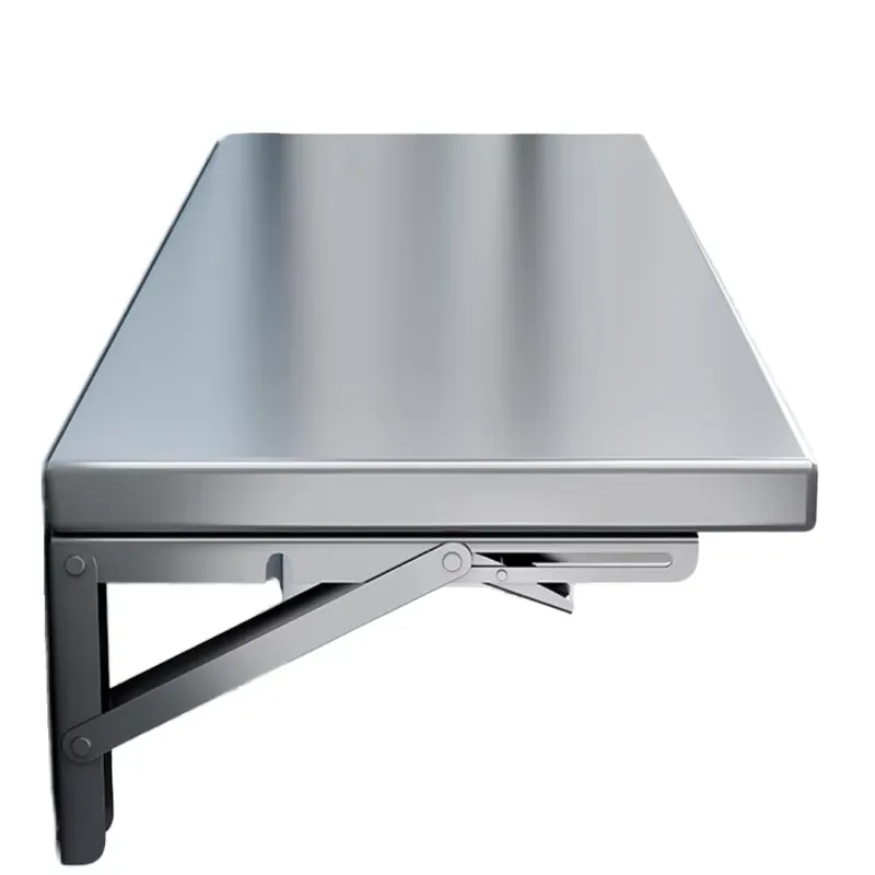 Commercial Kitchen Wall Shelves - Rak Lipat Logam Stainless Steel Tahan