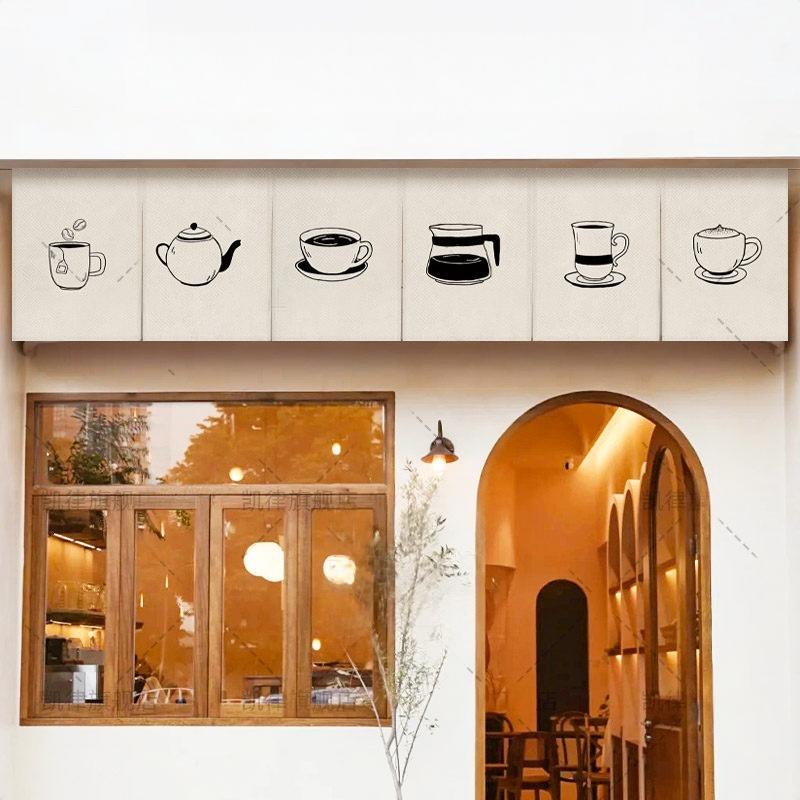VIKAMA Tirai Pintu Noren Kopi  - Commercial Kitchen Installation ulasan dan harga