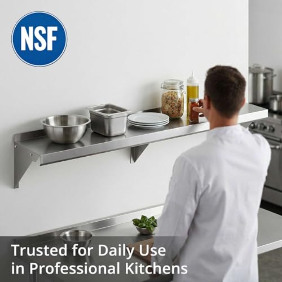 Rak dinding dapur komersial: b - Commercial Kitchen Backsplash ulasan dan harga