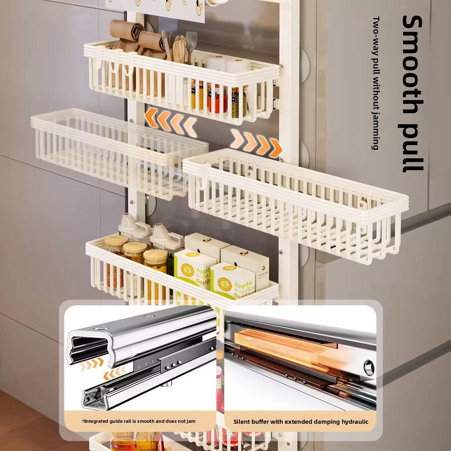 Rak Penyimpanan Slim Gap, Orga - Commercial Kitchen Wall Shelves ulasan dan harga