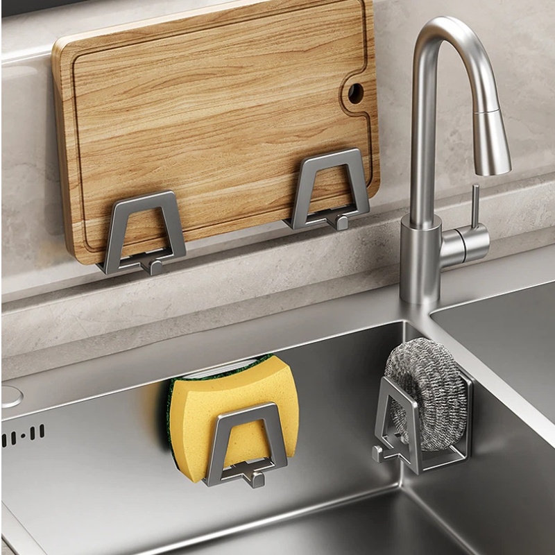 1/2/4/PCS Tempat Spons Baja Ta - Commercial Kitchen Wall Shelves ulasan dan harga