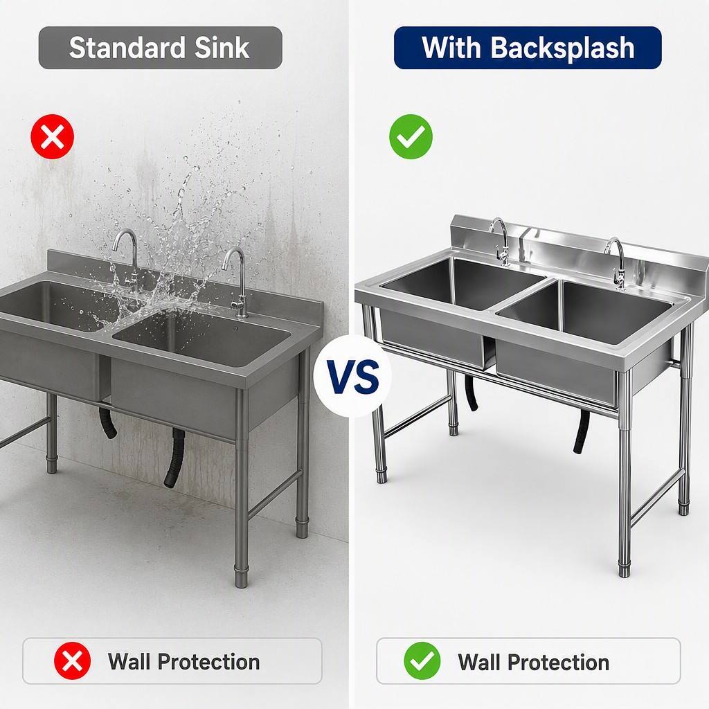Wastafel dapur komersial berdi - Commercial Kitchen Backsplash ulasan dan harga