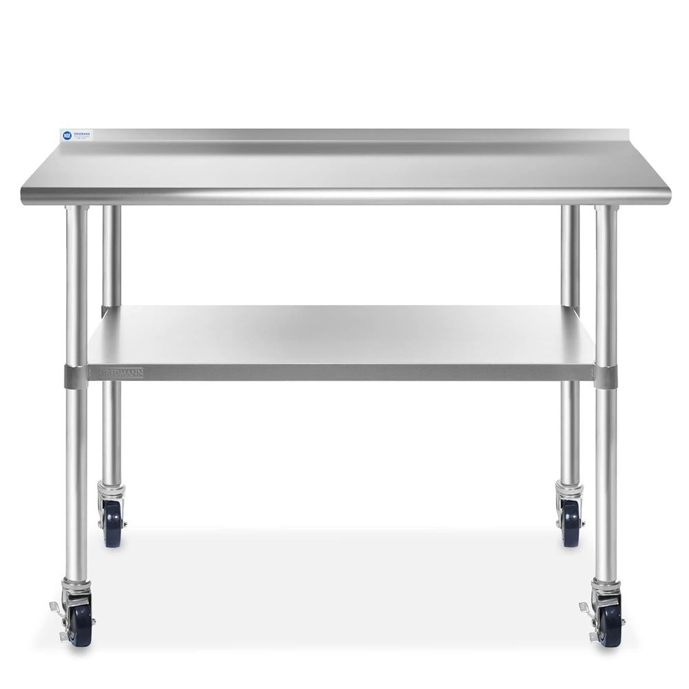 Meja Stainless Steel 72 inci.  - Commercial Kitchen Backsplash ulasan dan harga