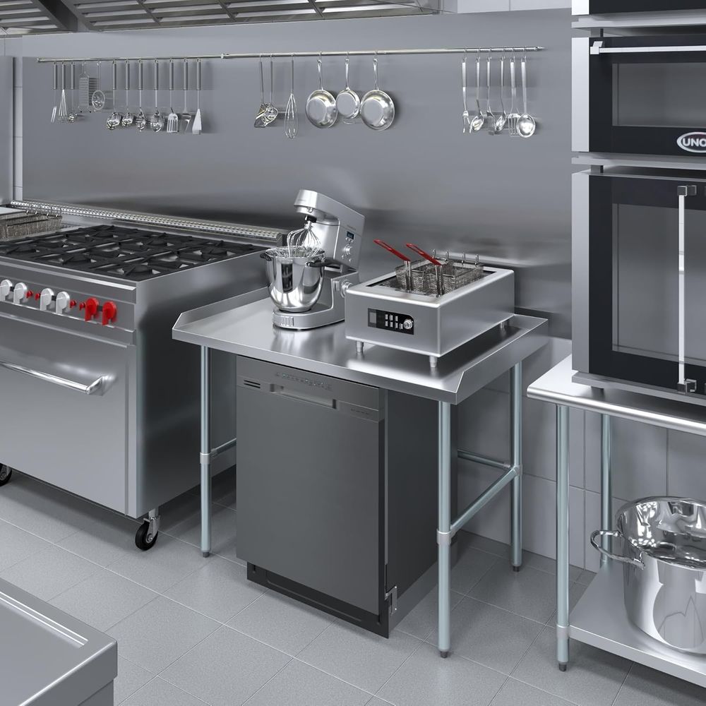 Meja Kerja Komersial dengan Al - Commercial Kitchen Backsplash ulasan dan harga