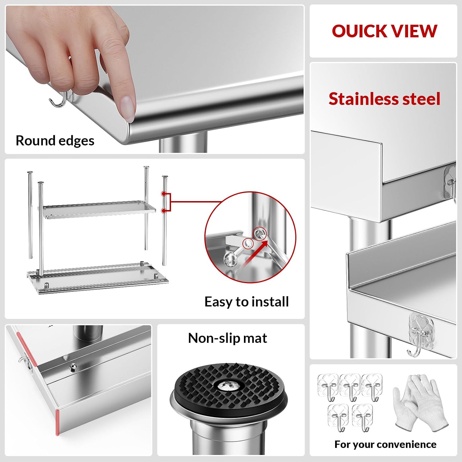 Meja Persiapan Makanan dari Ba - Commercial Kitchen Backsplash ulasan dan harga