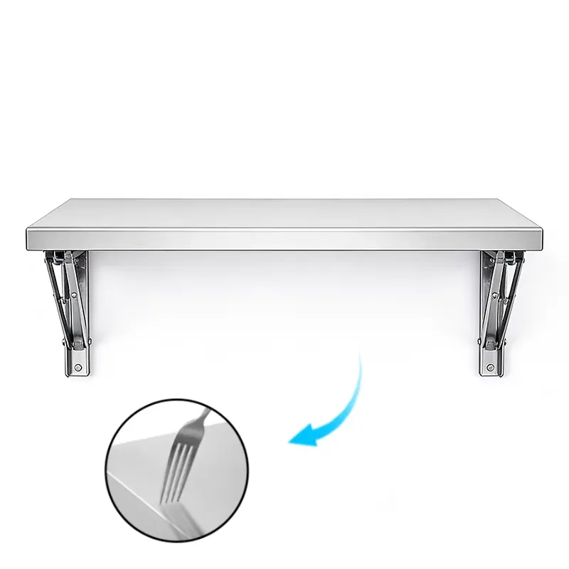 Rak Lipat Logam Stainless Stee - Commercial Kitchen Wall Shelves ulasan dan harga